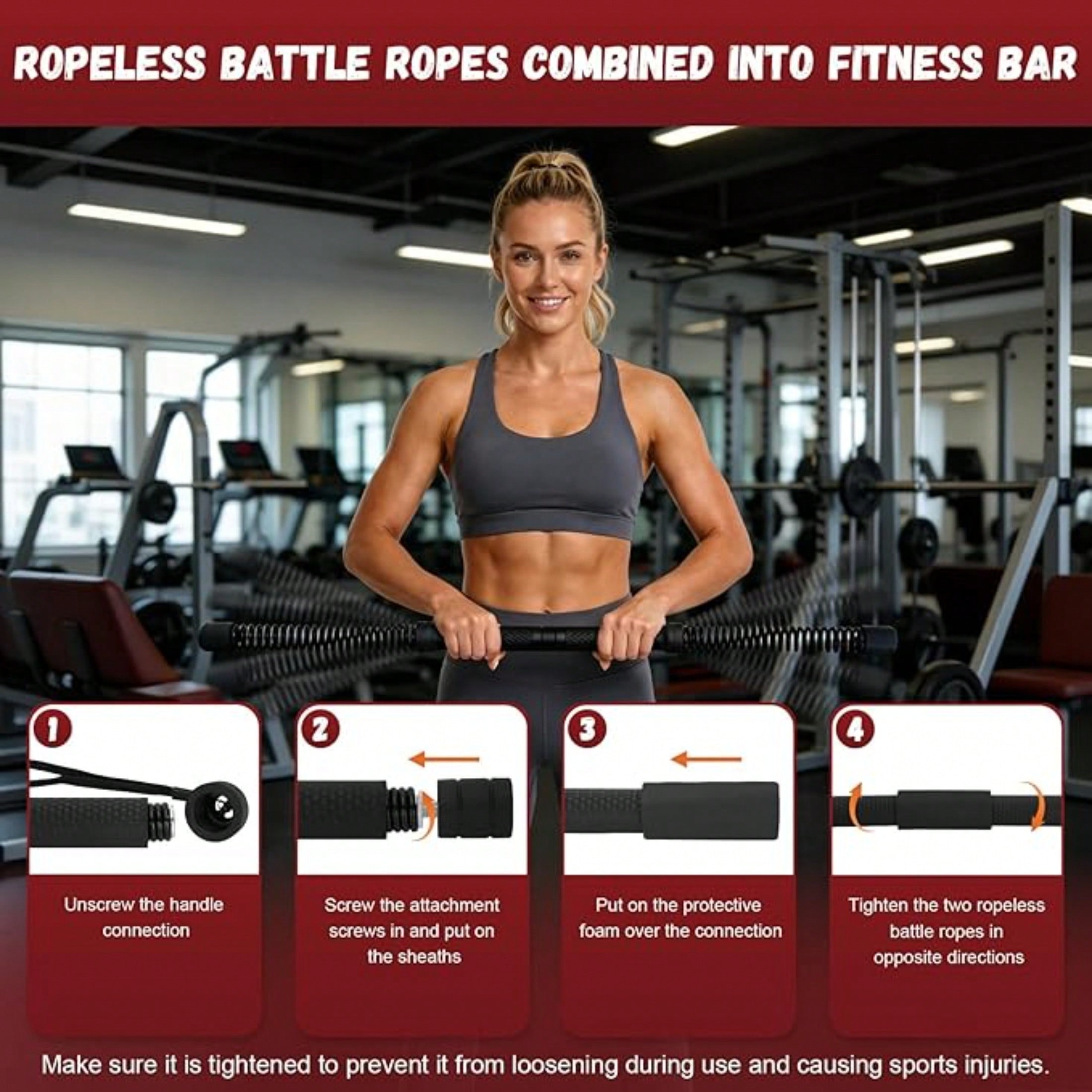 2-in-1 Upgraded Cordless Battl - Crossfit Equipment ulasan dan harga