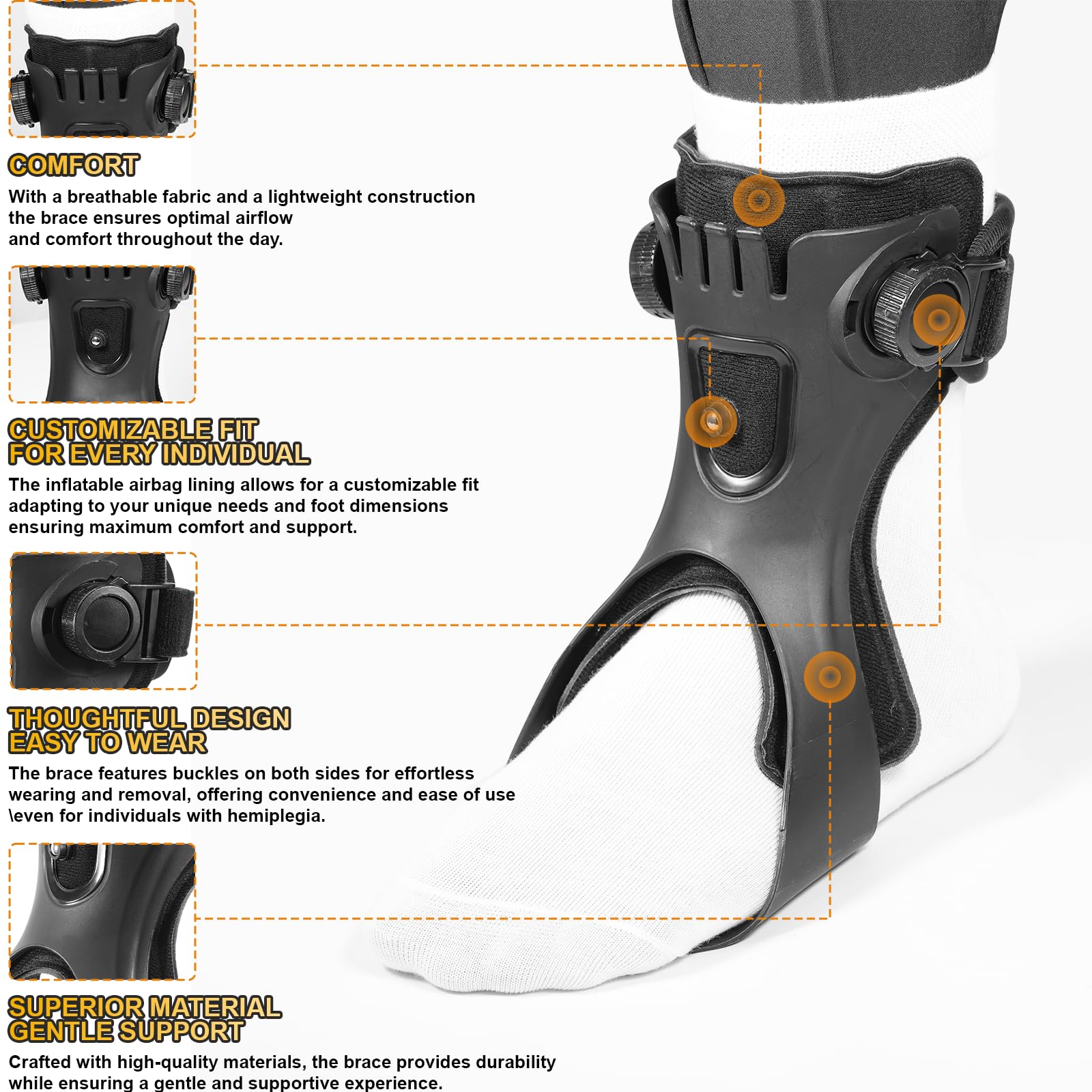 Drop Foot Brace Orthosis AFO A - Ankle Mobility Band ulasan dan harga