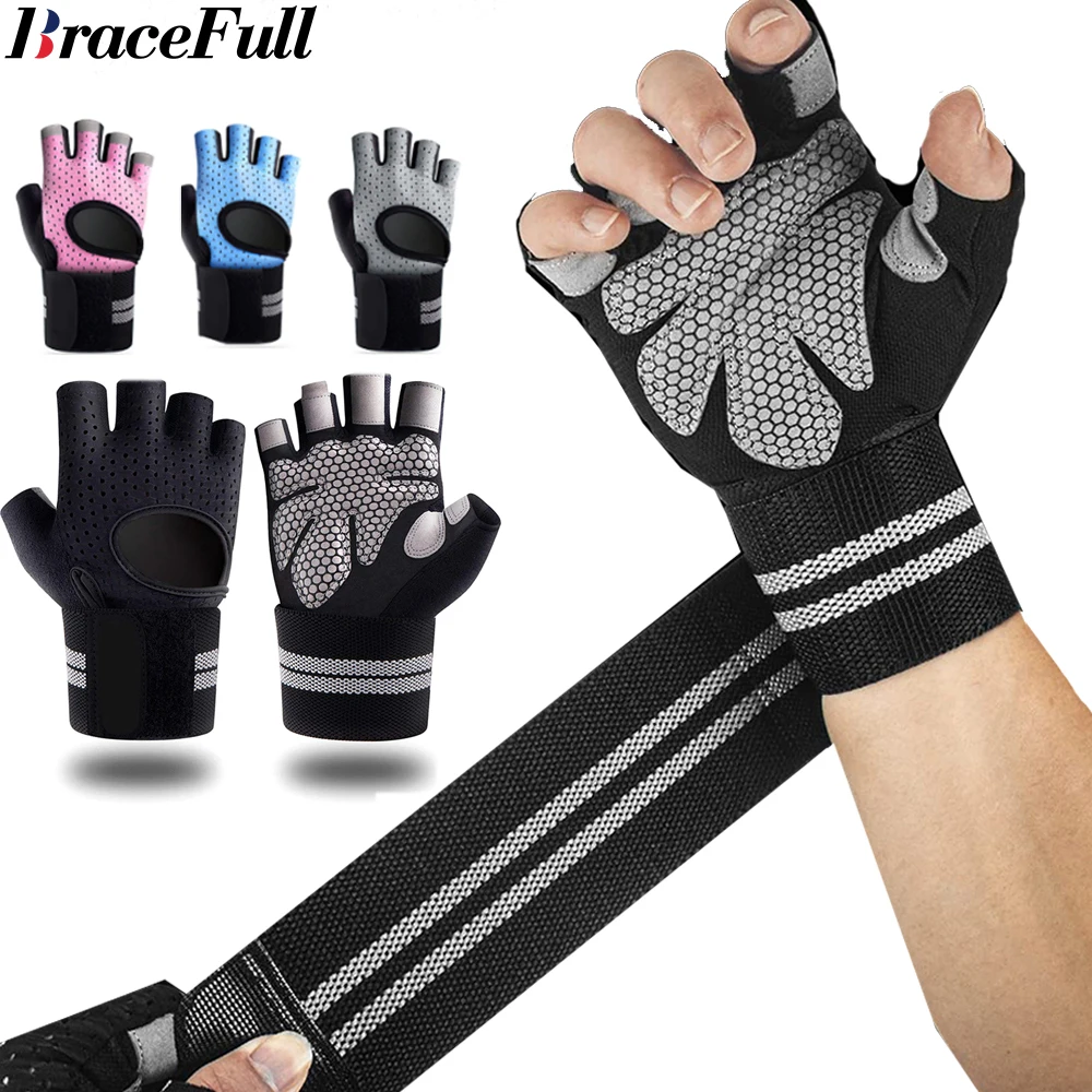 1Pair Half Finger Gym Fitness  - Crossfit Equipment ulasan dan harga